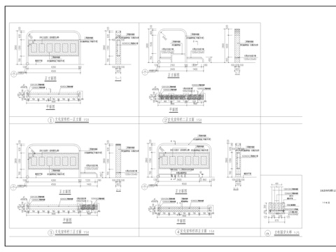 宣传栏cad施工图