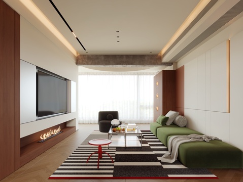 包豪斯 孟非斯 多巴胺 客餐厅su模型