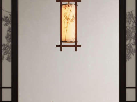 宋式吊灯 吊灯 装饰吊灯  小吊灯  艺术吊灯su模型