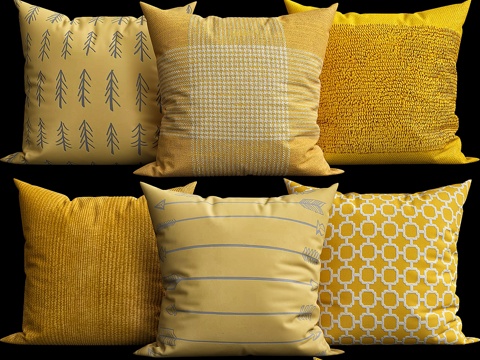  装饰抱枕 v0033d模型 