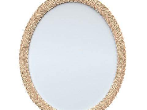 宜家Kristinelund藤编镜3d模型