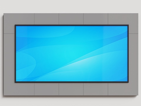 现代大屏幕 显示大屏 电子显示屏 现代电视su模型