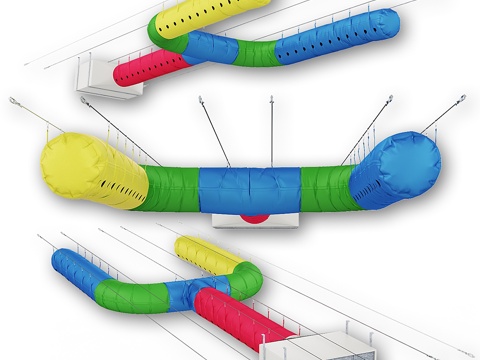  纺织品通风系统3d模型 