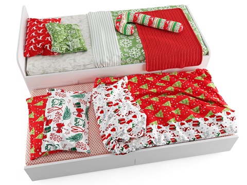 宜家 - SLAKT 新年床品3d模型