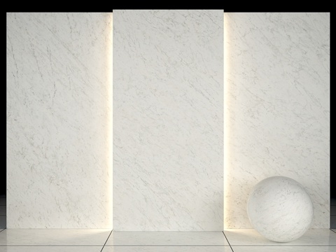  卡拉拉白大理石 023d模型 