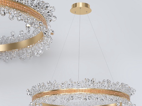 水晶灯扭曲灯 6003d模型