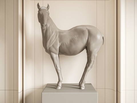 马雕塑 雕塑摆件3d模型