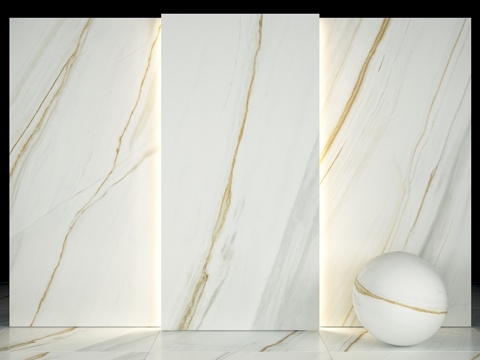  白色彭特利库斯大理石3d模型 