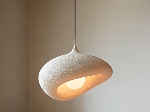  奶油风小吊灯 装饰灯3d模型 