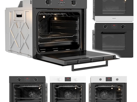  Hotpoint烤箱3d模型 