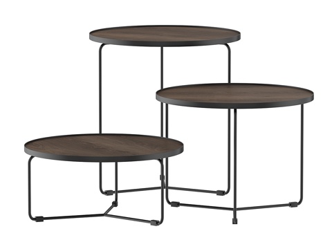 卡特兰意大利比利木咖啡桌3d模型