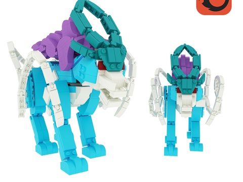  乐高宝可梦3d模型 