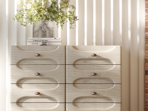 现代意式玄关柜 现代意式边柜 现代意式斗柜 意式轻奢斗柜su模型