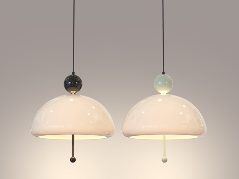 中古风吊灯 轻法式吊灯 奶油风吊灯 餐厅吊灯 卧室吊灯su模型