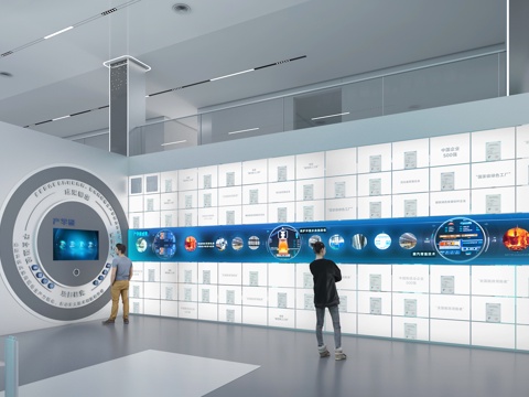 钢铁冶金展厅 合作伙伴 产学研 技术成果 专利墙 专利荣誉3d模型