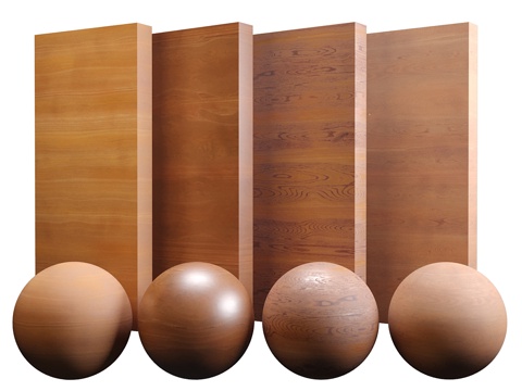 优质柚木抛光3d模型