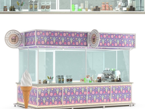 冰淇淋亭3d模型