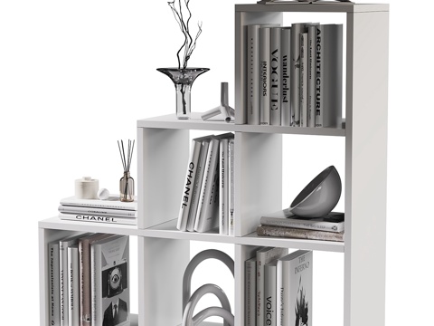  家具组合743 Spaceo KUB层架3d模型 