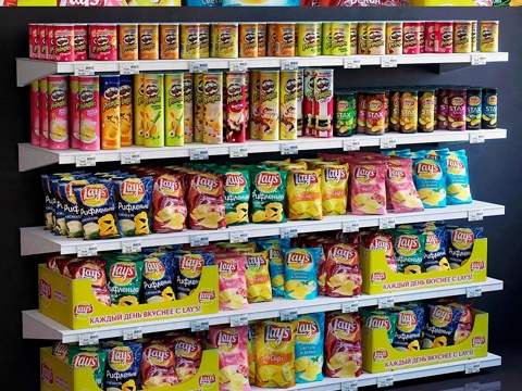 展示柜021薯片3d模型