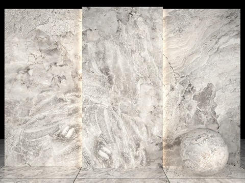  Antica灰色大理石3d模型 