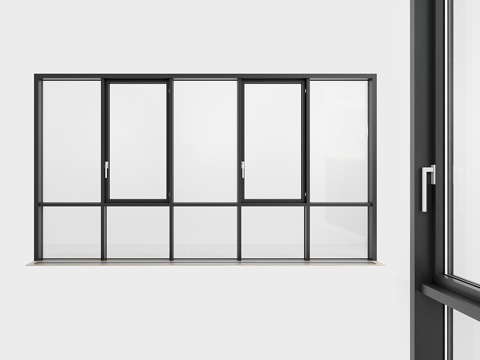  全景玻璃幕墙。彩绘玻璃。813d模型 