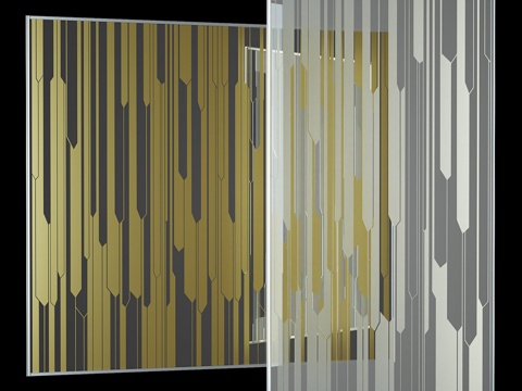  彩绘玻璃窗 米兰展览3d模型 