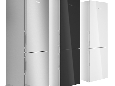  美诺双门冰箱KFN29683D（不锈钢款）3d模型 