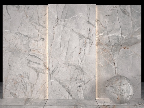  灰色大理石043d模型 