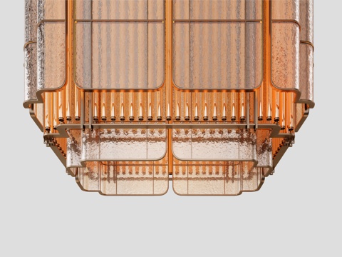  酒店大型吊灯 水晶吊灯 新中式吊灯 艺术吊灯 玻璃吊灯3d模型 