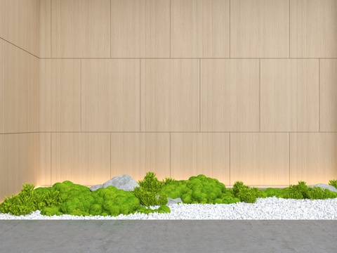 室内景观 植物堆 植物景观造景 室内苔藓景观 庭院景观 苔藓su模型