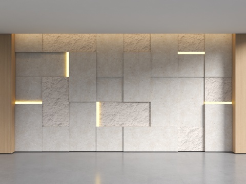  玄关背景墙 岩石背景墙 砂岩背景墙 客厅背景墙 毛石背景墙3d模型 