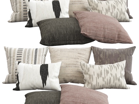 装饰抱枕，653d模型