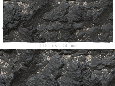 黑石墙3d模型