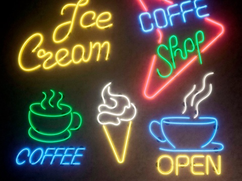  照明模块 套装 霓虹灯3d模型 