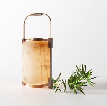 宋式台灯 台灯 灯具 装饰灯 艺术台灯su模型