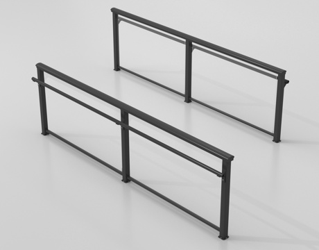 现代围栏护栏 玻璃栏杆 护栏 扶手 阳台护栏3d模型