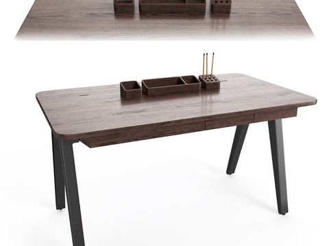  奥森办公桌3d模型 