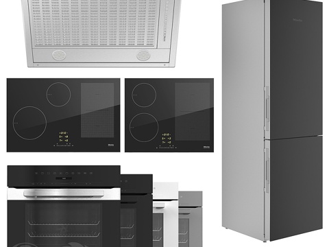 美诺家用电器套装013d模型