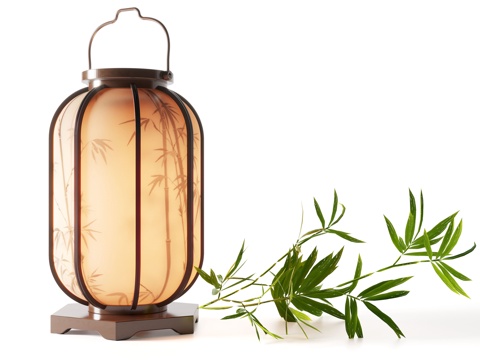 宋式台灯 台灯 灯具 装饰灯 艺术台灯su模型