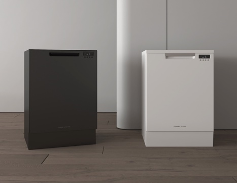 现代洗碗机 消毒柜su模型