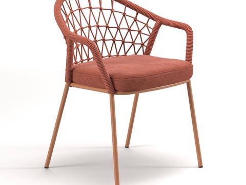  带靠垫沙发 #23d模型 