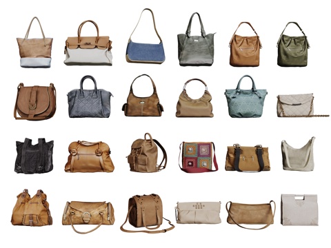 现代手提包 单肩包 皮包 背包 女士包包su模型