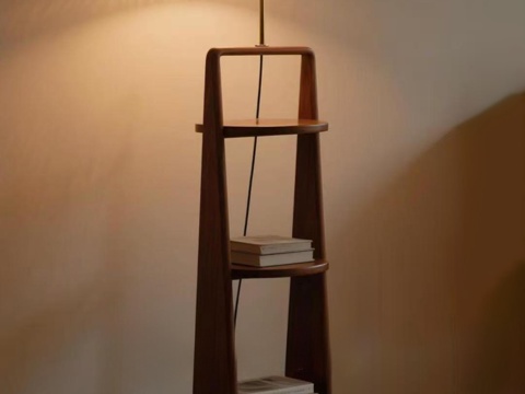 中古风落地灯 装饰灯su模型