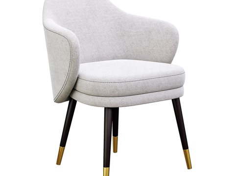  现代简约单人沙发 单人沙发  简约沙发 休闲沙发3d模型 