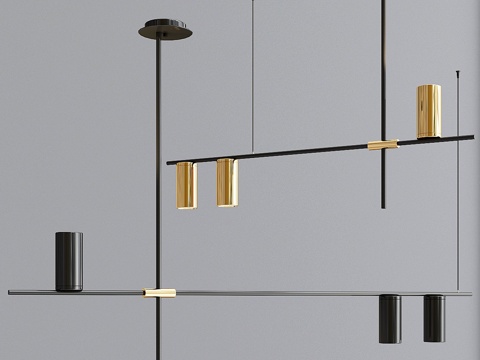  Tribes线性吊灯3d模型 