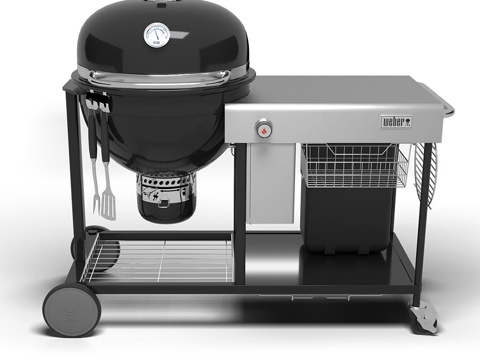  韦伯峰顶炭烤烧烤炉3d模型 