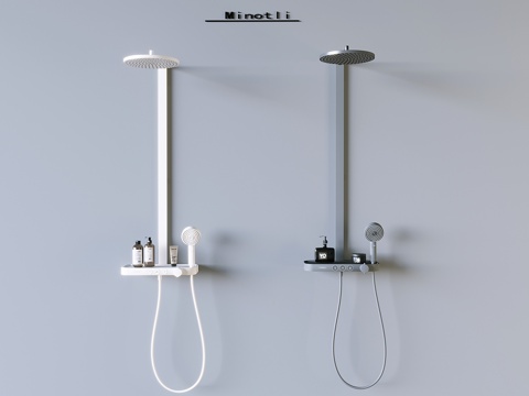 花洒淋浴洗护用品su模型