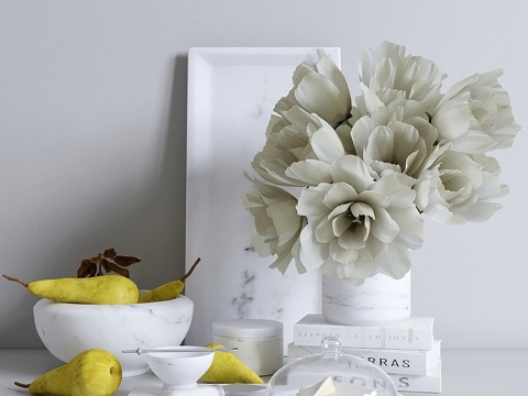  厨房装饰套装 #33d模型 