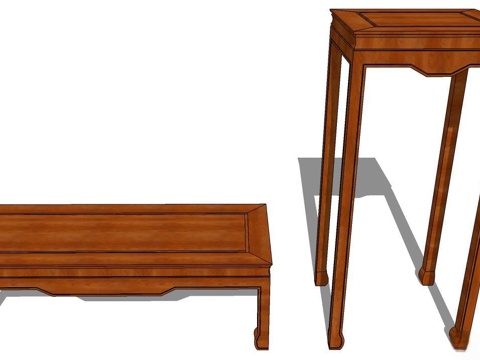 茶几 边几su模型