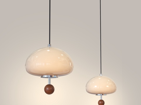  中古风吊灯 轻法式吊灯 奶油风吊灯 餐厅吊灯 卧室吊灯3d模型 